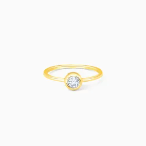 Gold Precious Love Solitaire Diamond Ring