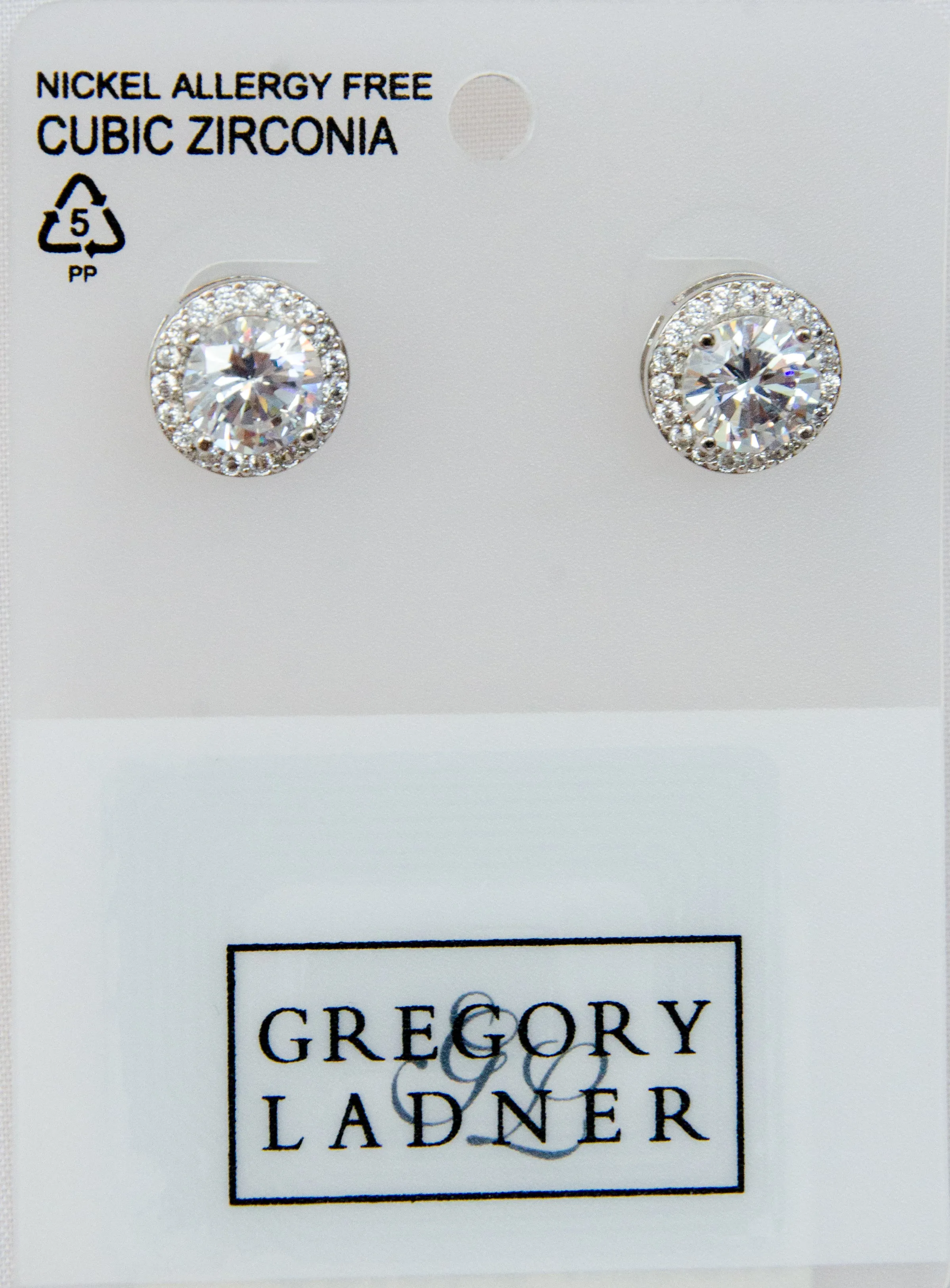 Gregory Ladner Crystal Stud Earrings