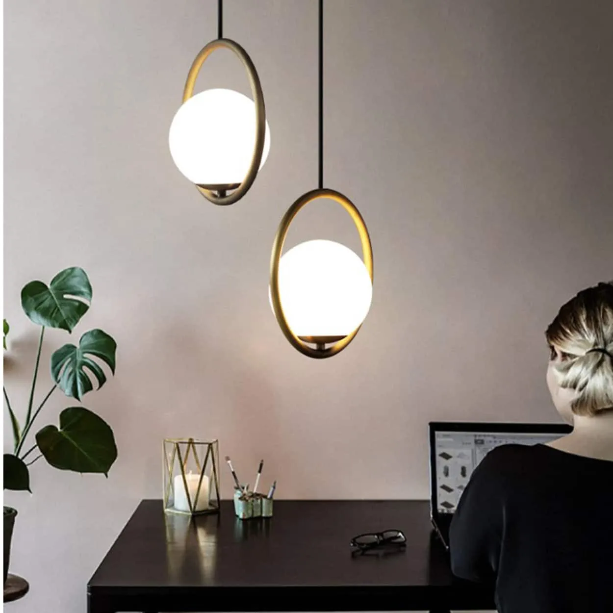 Insuppo Round Ring Ball Pendant Lamp