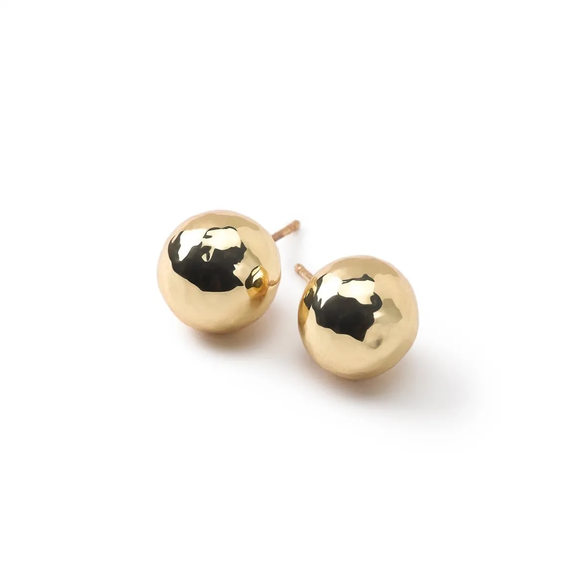 Ippolita 18K Yellow Gold Classico Hammered Ball Stud Earrings