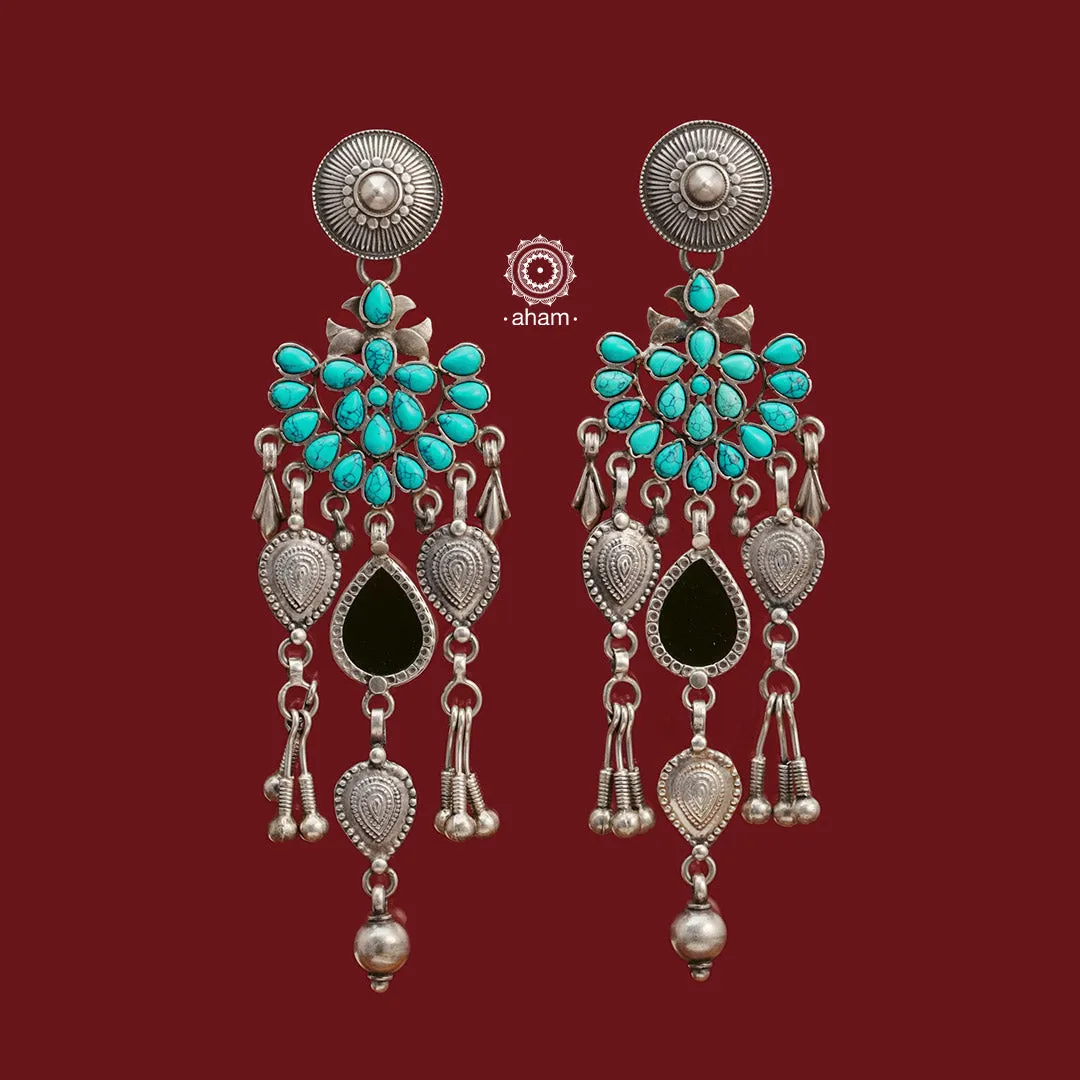 Ira Turquoise Silver Earrings