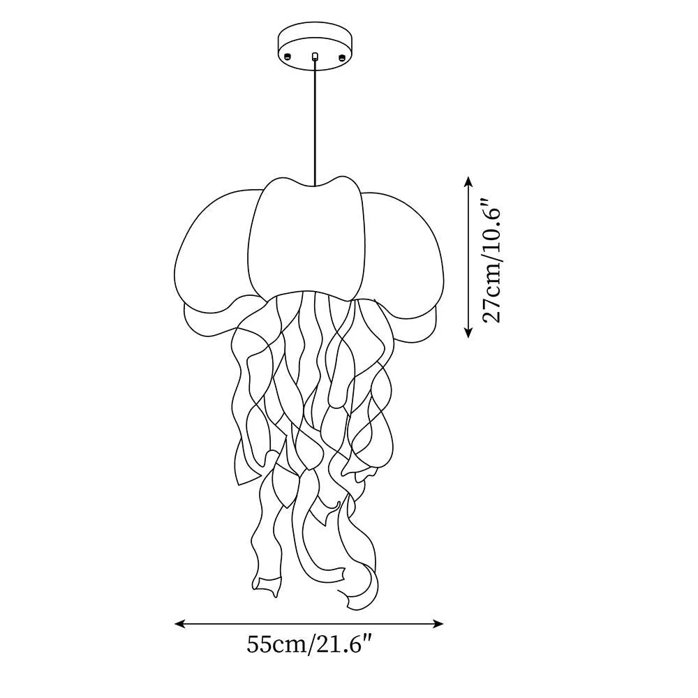 Jellyfish Fabric Pendant Lamp