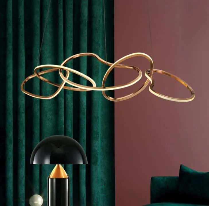 Karolina Elegant Looped Rings Pendant Lamps