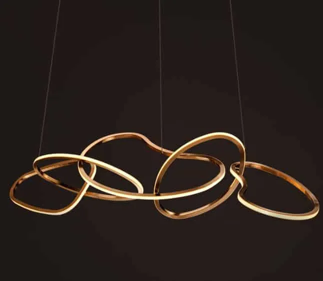 Karolina Elegant Looped Rings Pendant Lamps