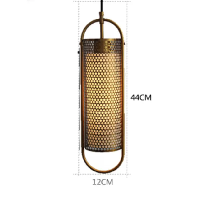 Katryn Industrial Oval Capsule Mesh Cage Pendant Lamp