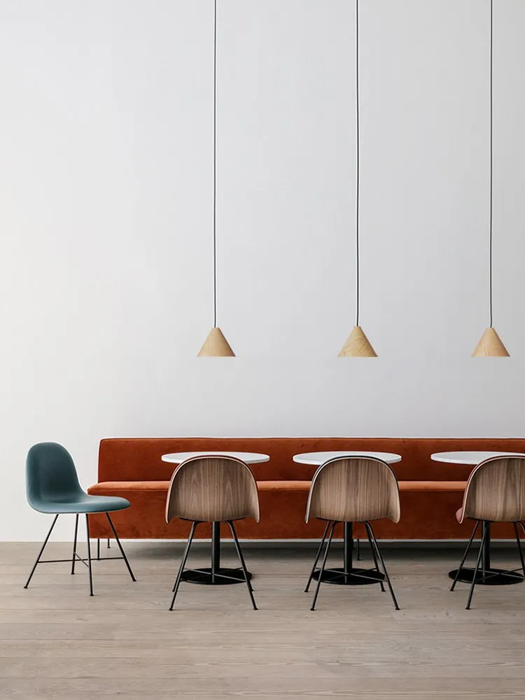 Kelsey Wooden Cone Pendant Lamp