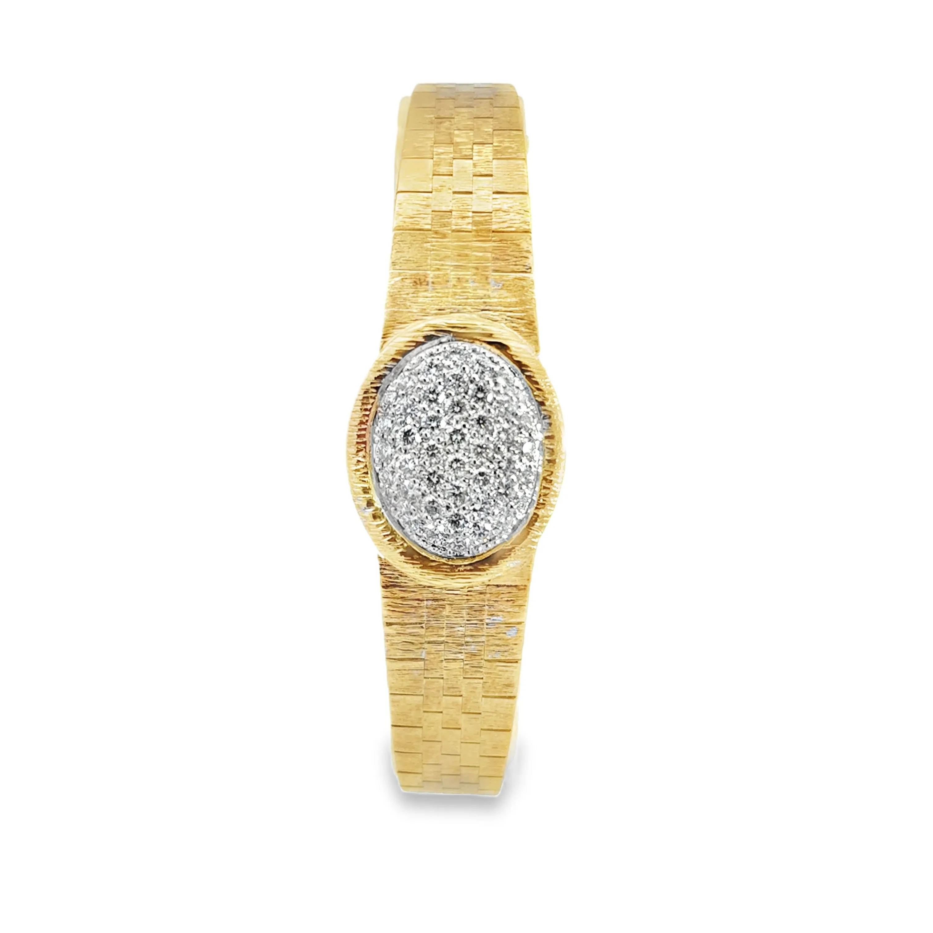 Kirkland Jewelry Estate | 14K Yellow Gold Diamond Pave Watch Band