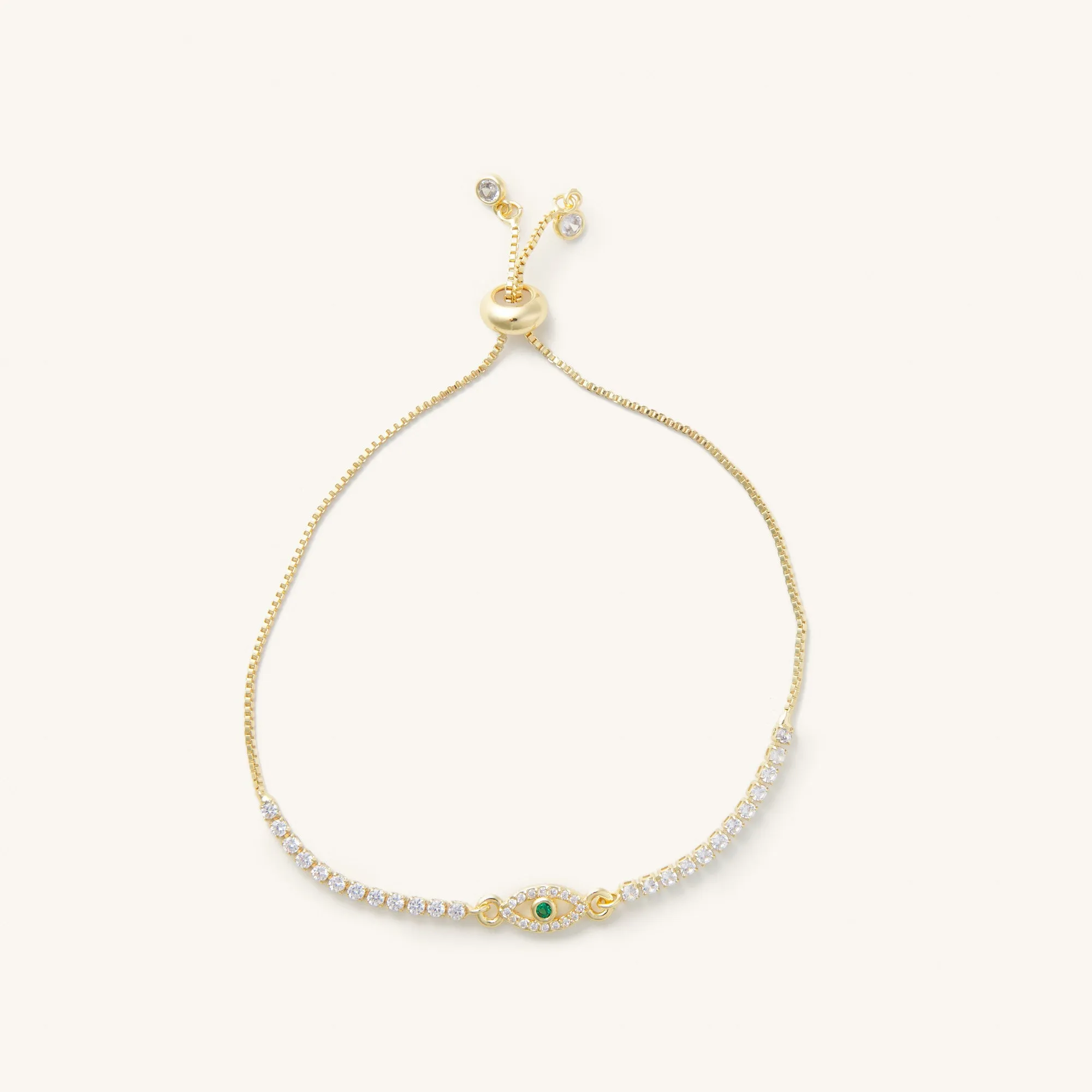 Krissy Emerald Evil Eye Slider