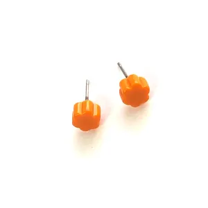 Light Orange Deco Daisy Stud Earrings