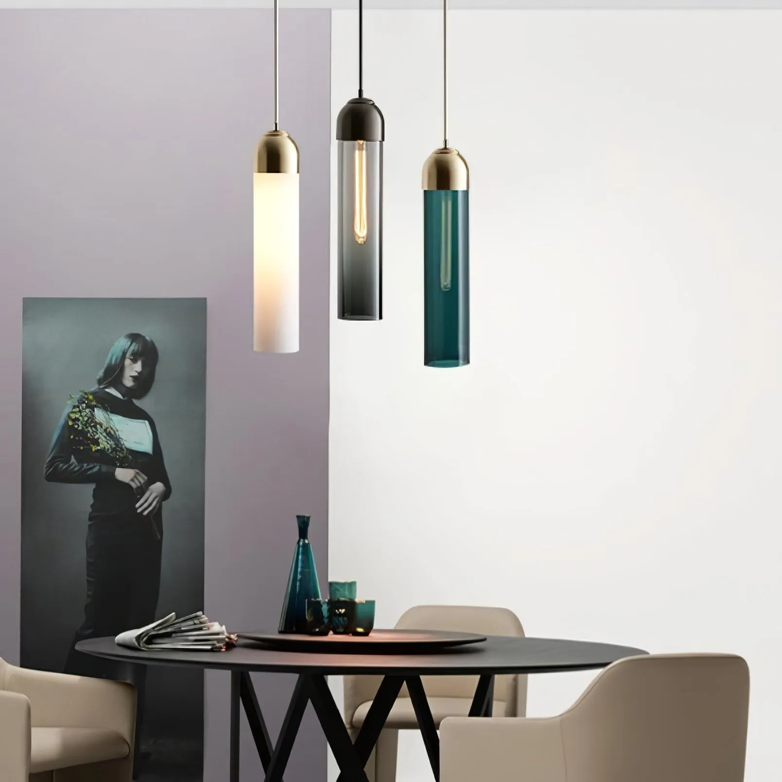 Long Tube Pendant Light