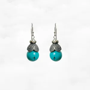 Lotus Turquoise Earrings