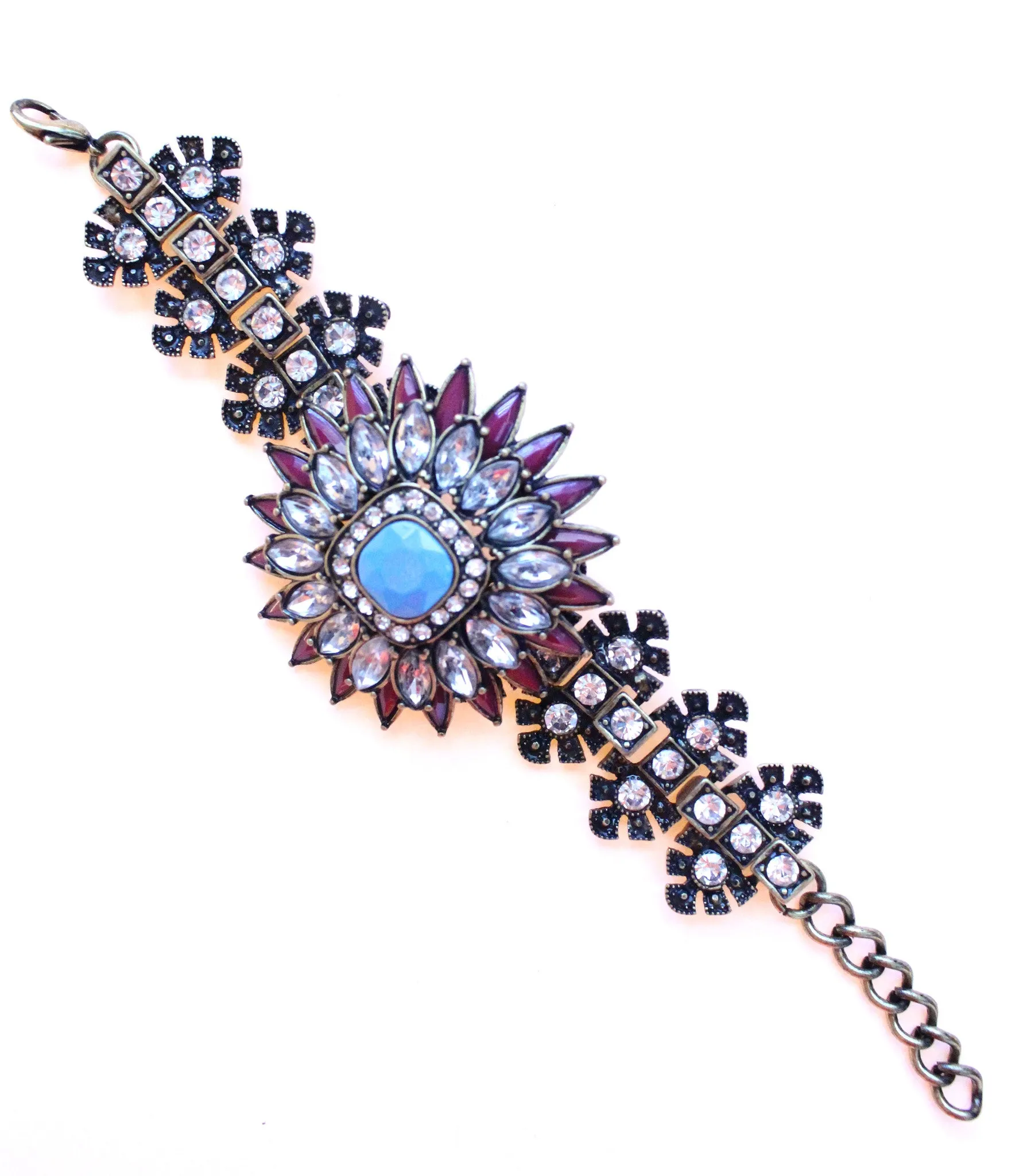 Luxe Crystal Flower Bracelet- 2 Color Options