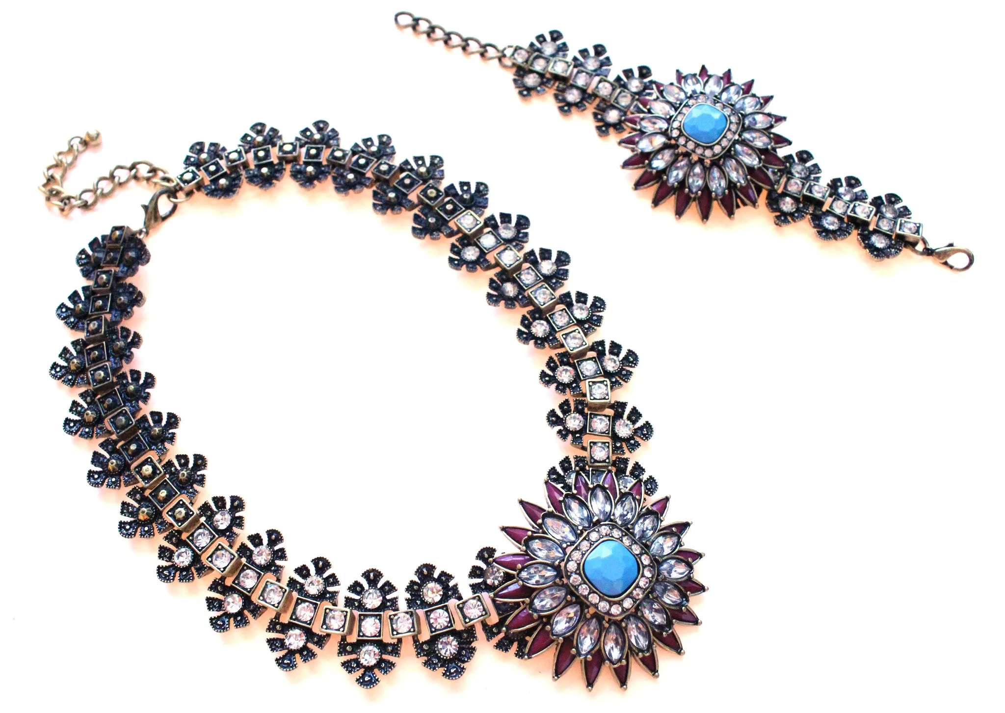 Luxe Crystal Flower Bracelet- 2 Color Options