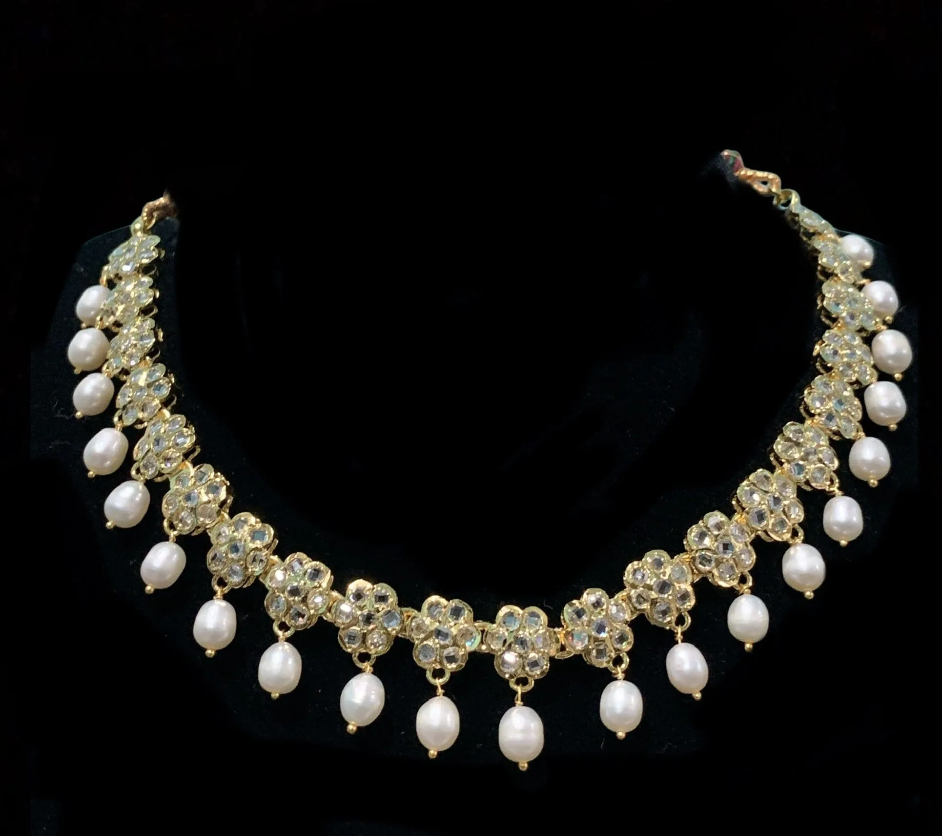 Meenaz fresh water pearl  necklace ( READY TO SHIP )