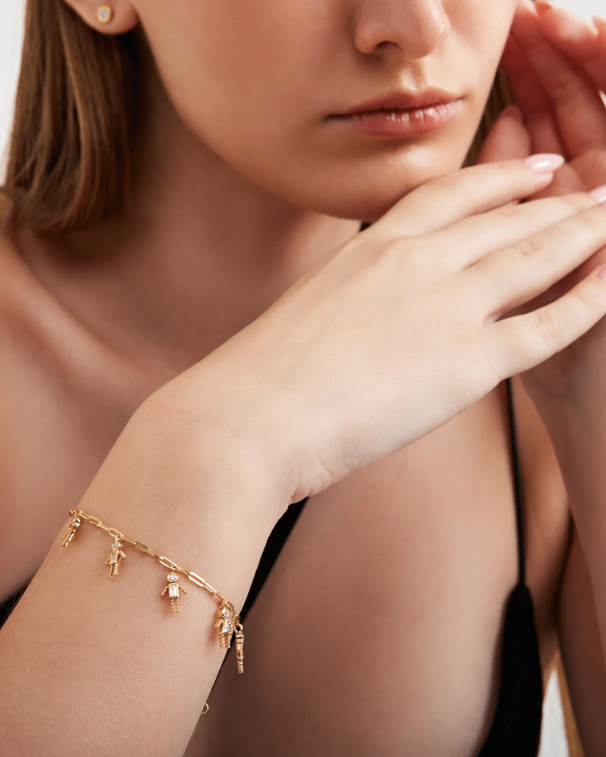 Mini Me Links Bracelet - 18K Rose Vermeil