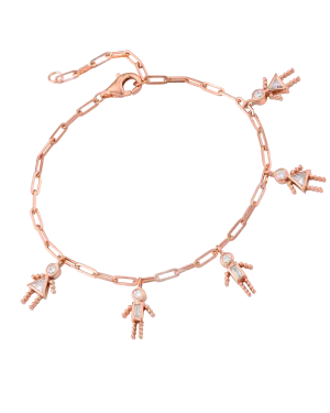 Mini Me Links Bracelet - 18K Rose Vermeil