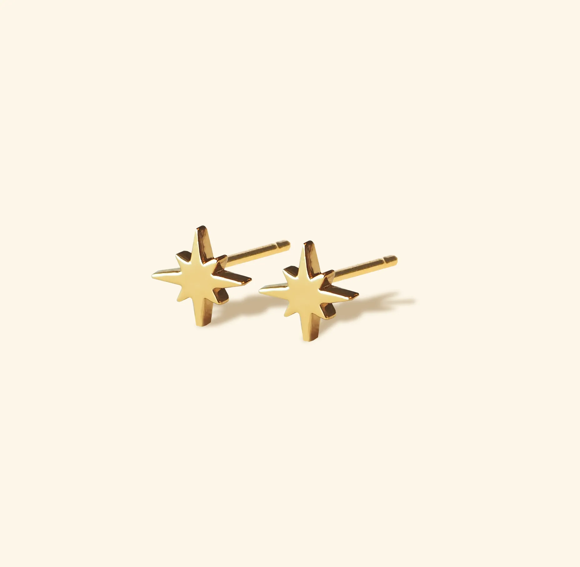 Minimal Starburst Stud Earrings