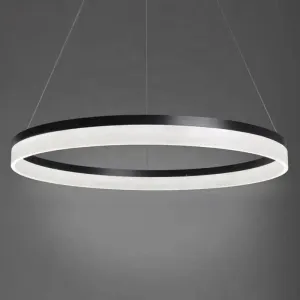 Modern Luxury Black LED Pendant Light - L