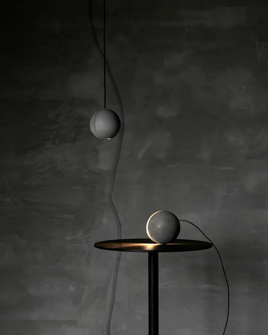 Moon Concrete Pendant Lamp