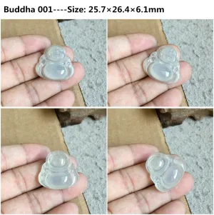 Natural Jade Pendant Jadeite Gold Buddha Pendant RPT33