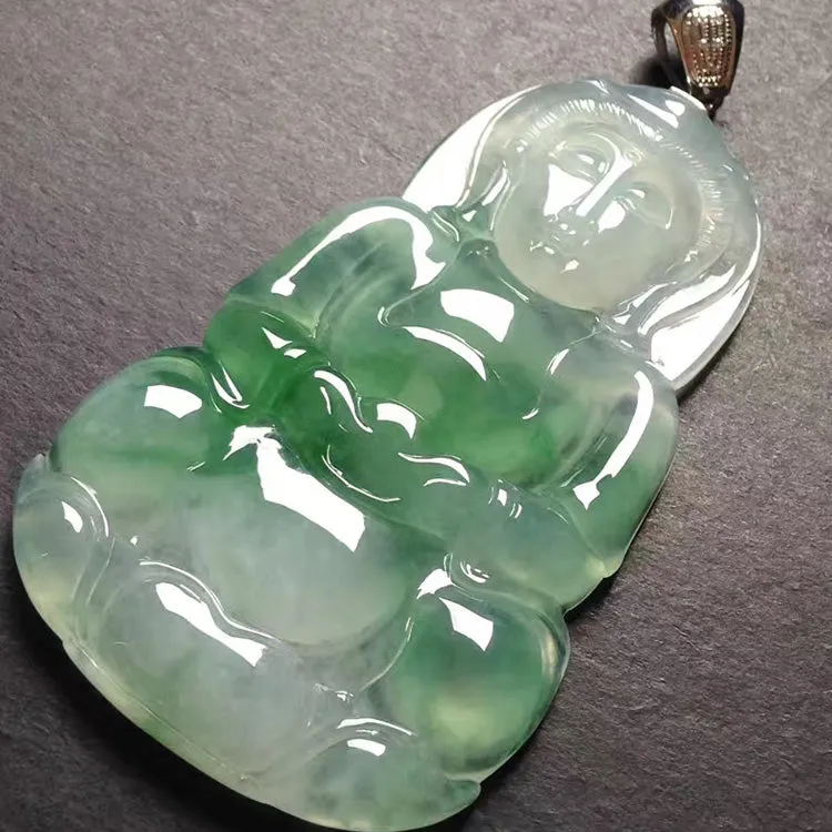 Natural Jade Pendant Jadeite Guan Yin Pendant PT260