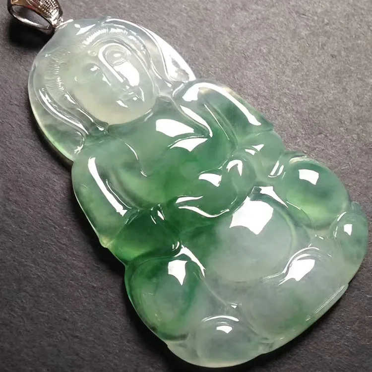 Natural Jade Pendant Jadeite Guan Yin Pendant PT260