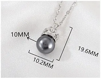 Necklace Pendant Blank Setting Crown Charm 10x20mm Sterling Silver Gold Fine 925 For One Pearl Prong DIY Jewelry Finding Wholesale 1pc