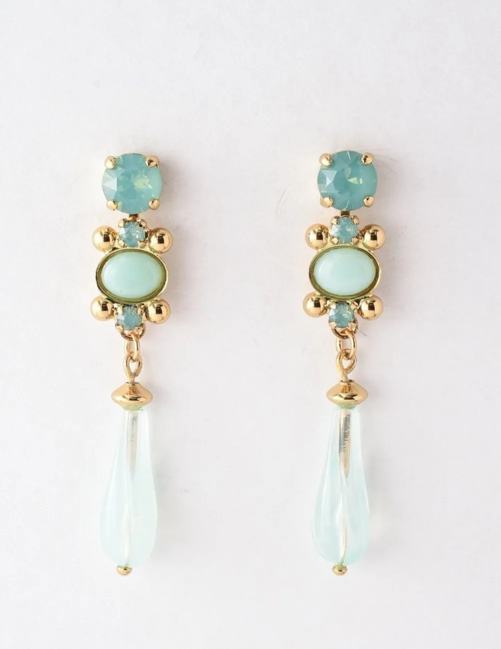 Novelty Empress Drop Earrings - Pacific Opal