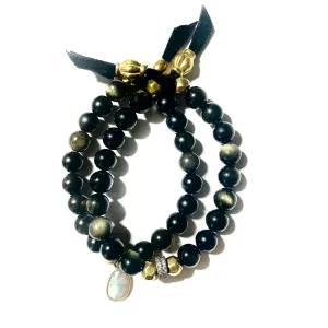 obsidian obsession bracelet duo