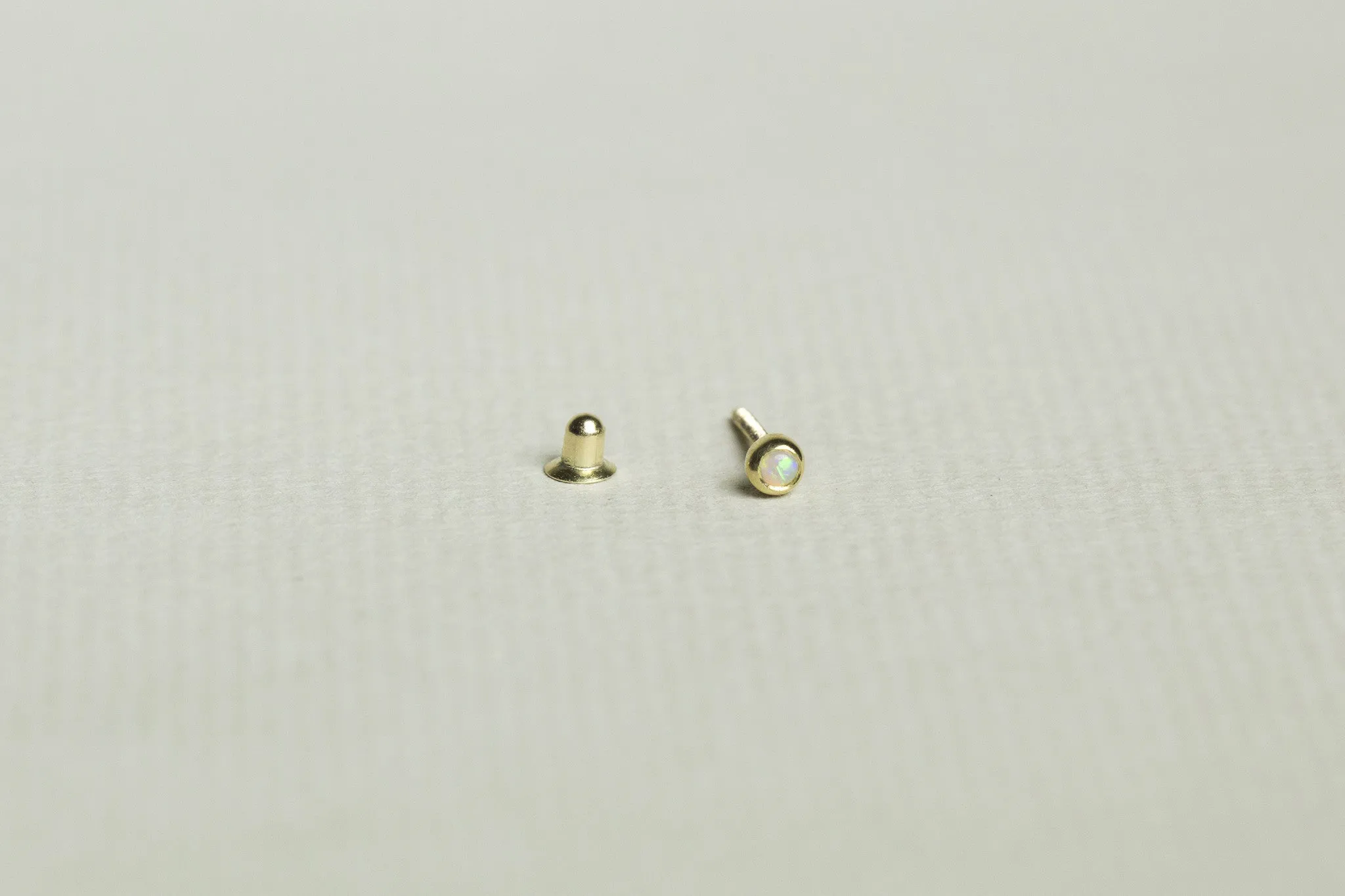 Opal Blob Cartilage Screw Back Earring