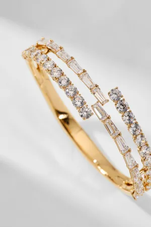 OVER THE TOP CZ HINGE BRACELET