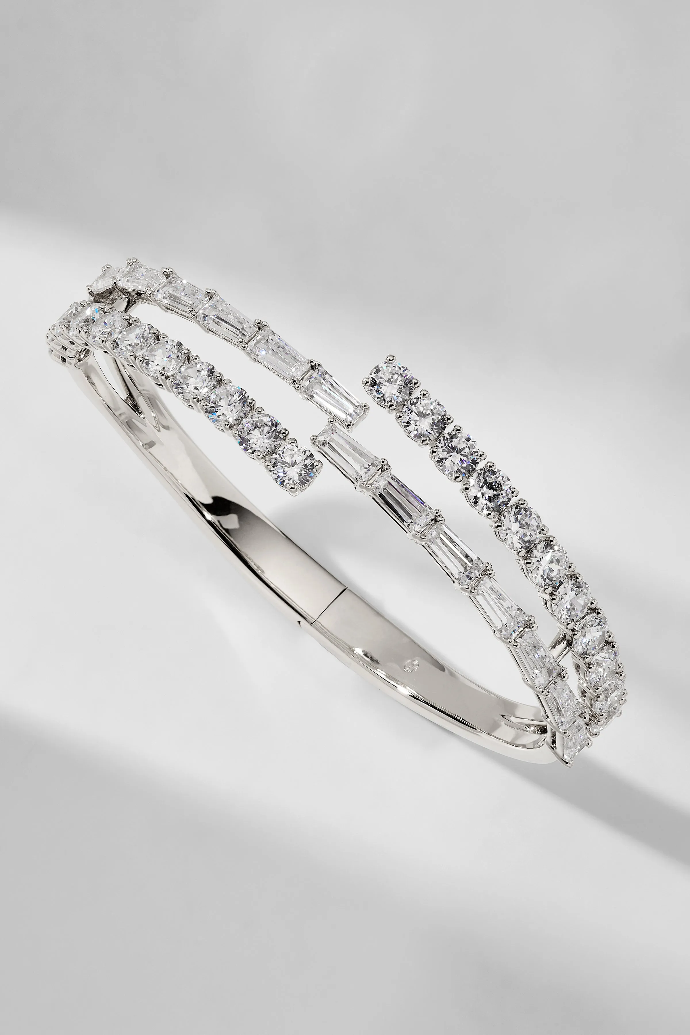 OVER THE TOP CZ HINGE BRACELET