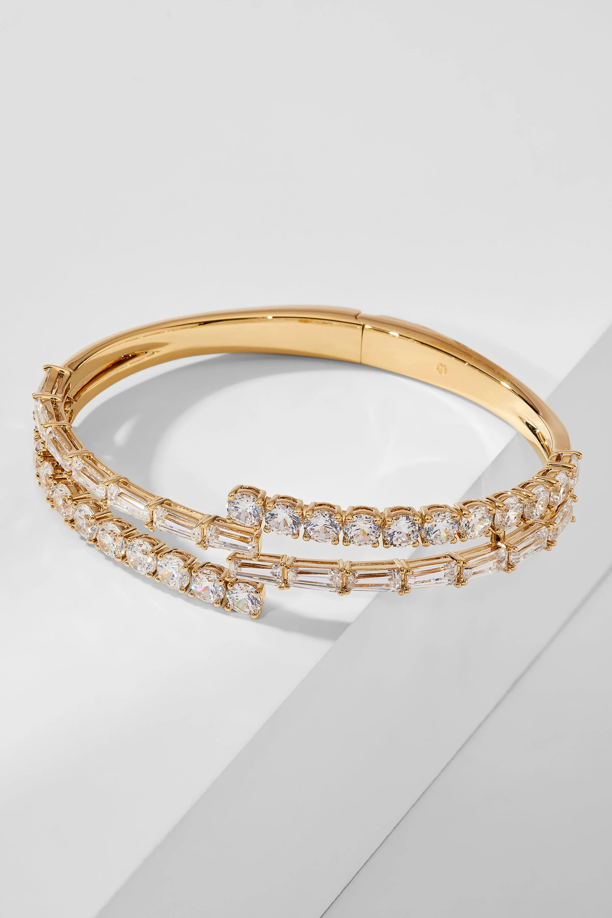 OVER THE TOP CZ HINGE BRACELET