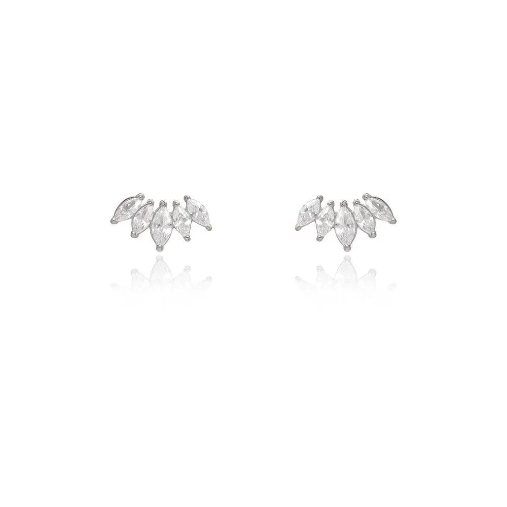 Petal Zircon Earrings