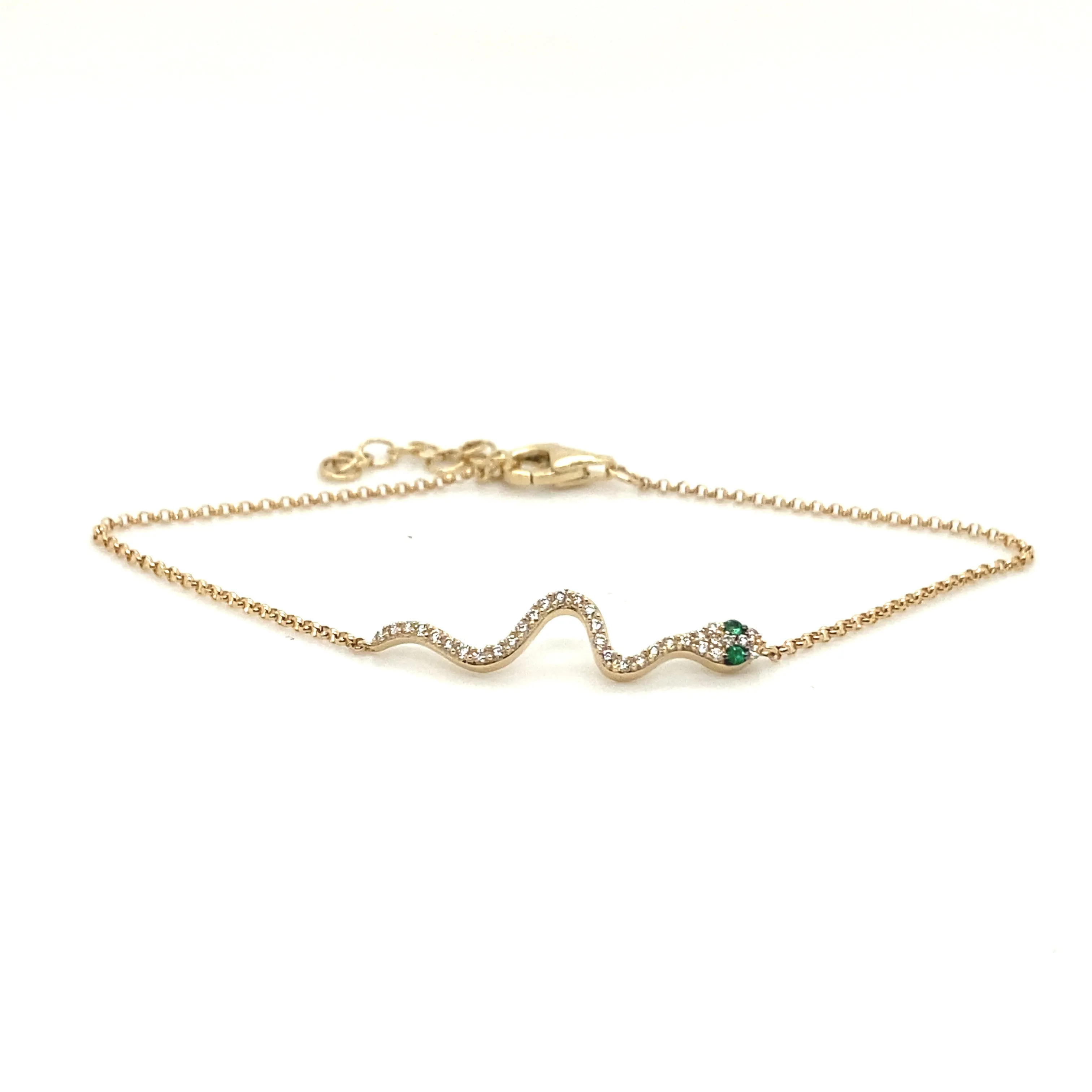 Petite Diamond Snake Bracelet