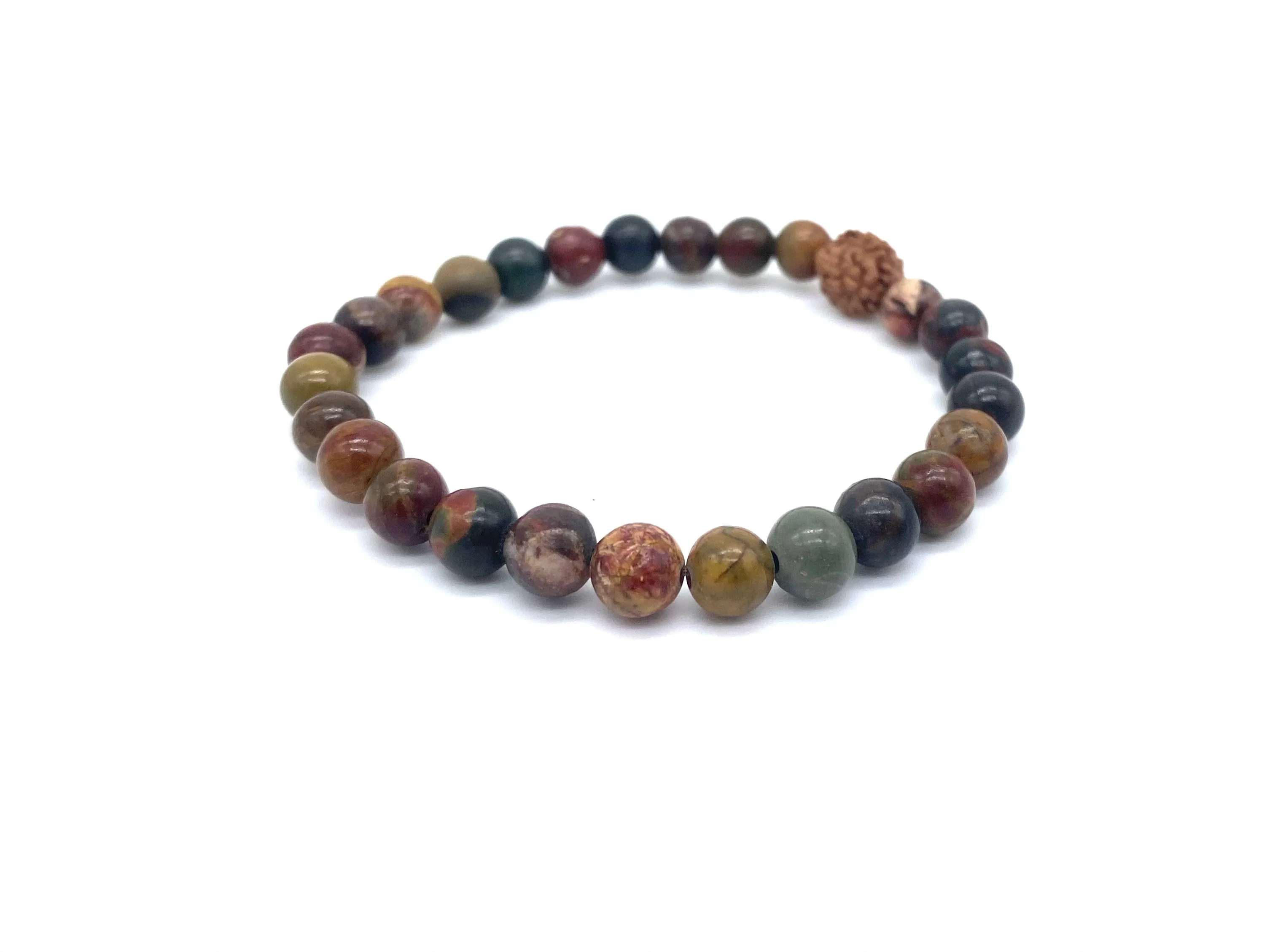 Picasso Jasper Crystal Diffuser Bracelet