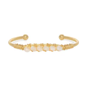 Rainbow Moonstone Cuff: The Allie