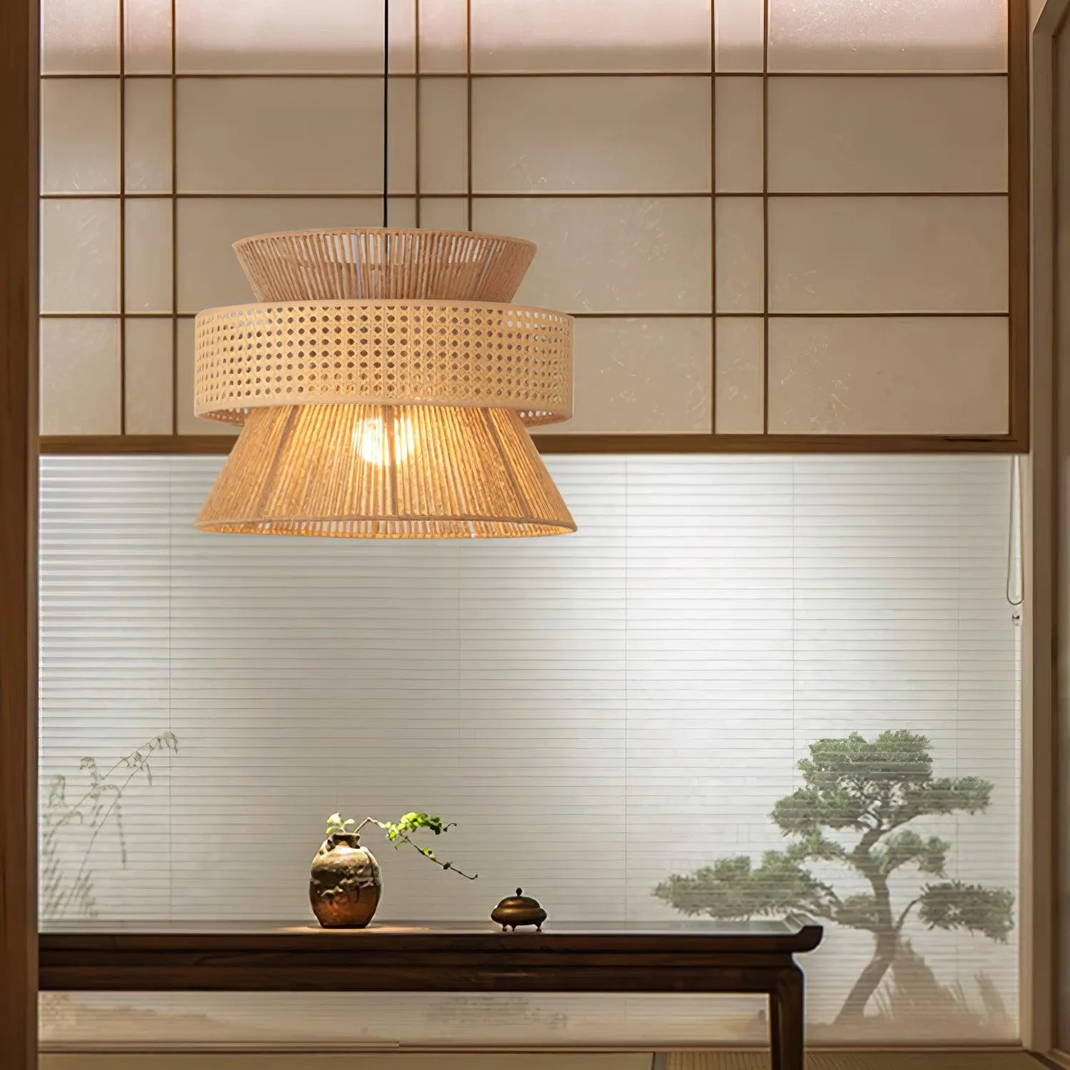 Rattan Bamboo Pendant Lamp