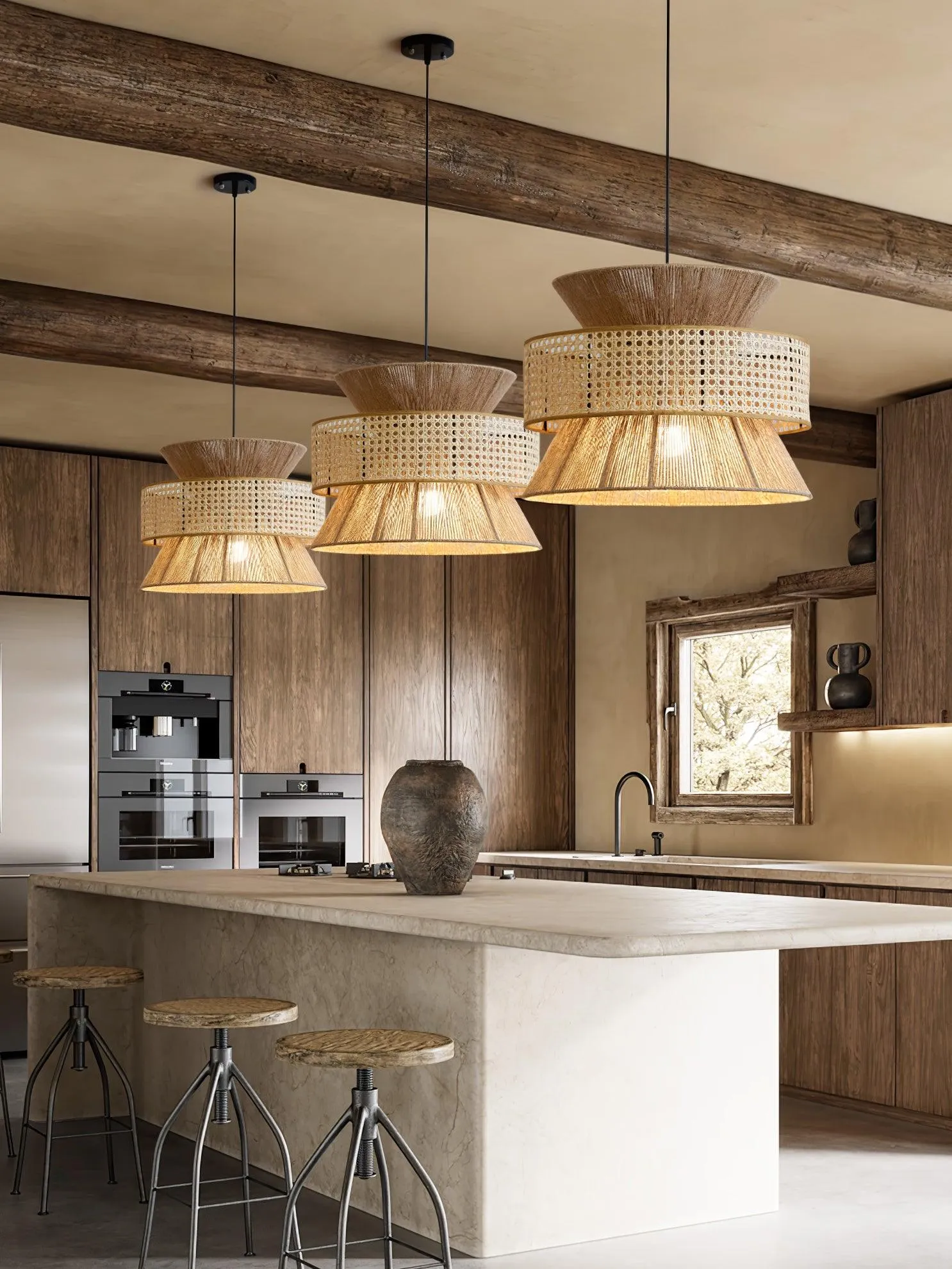 Rattan Bamboo Pendant Lamp