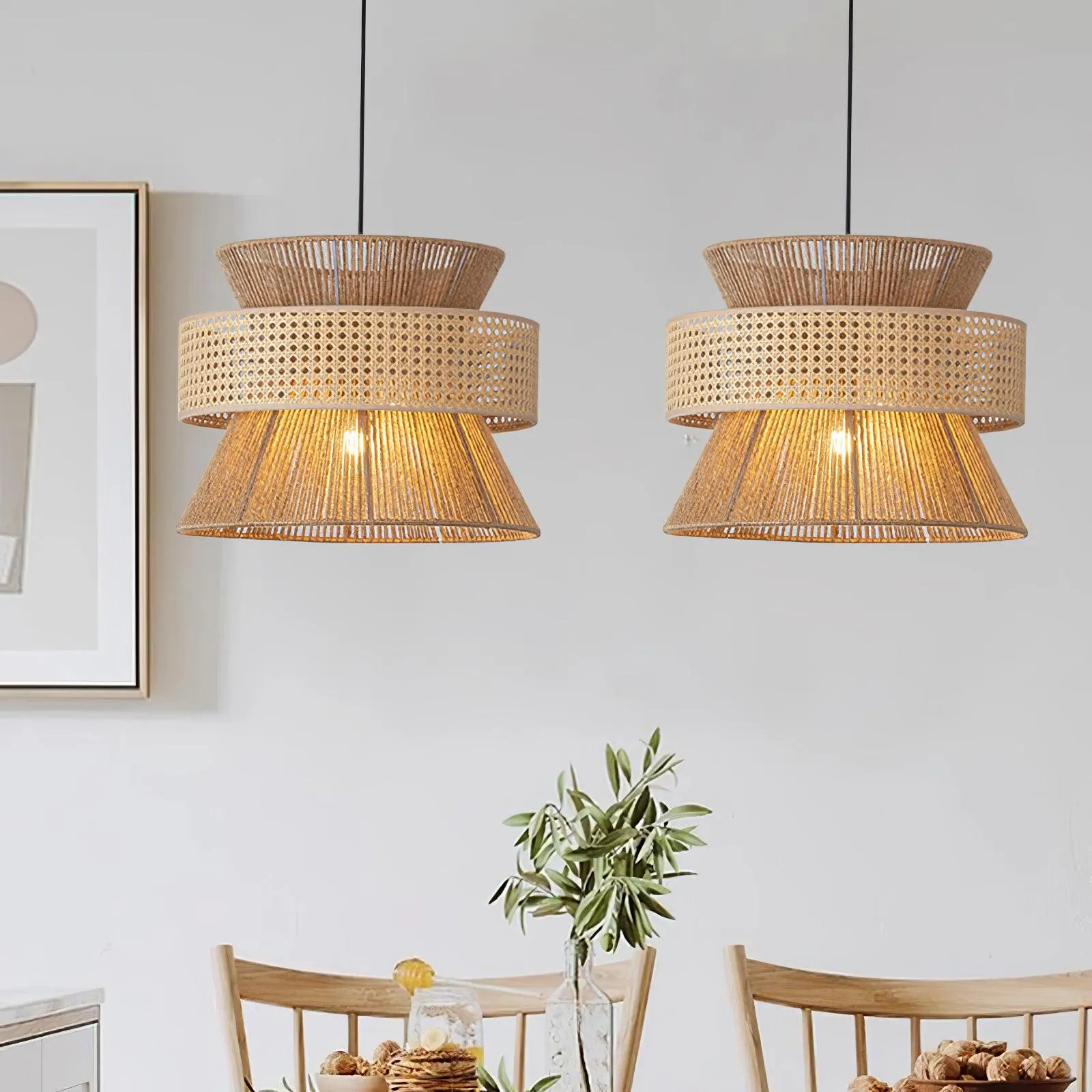 Rattan Bamboo Pendant Lamp