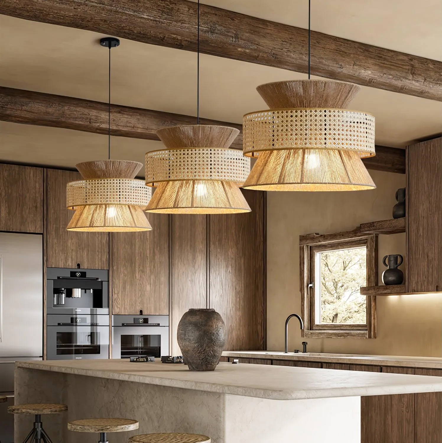 Rattan Bamboo Pendant Lamp