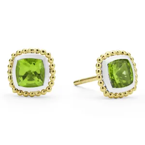 Rittenhouse Two-Tone Peridot Stud Earrings