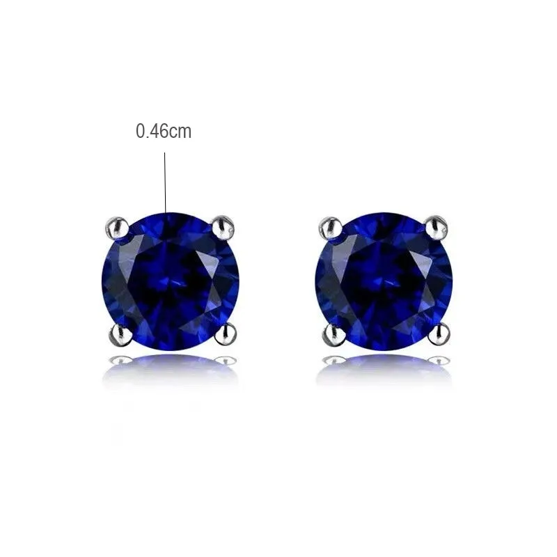 S925 Silver Zircon Earrings