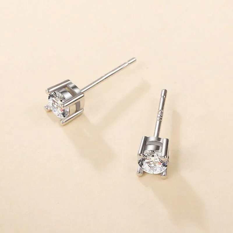 S925 Silver Zircon Earrings