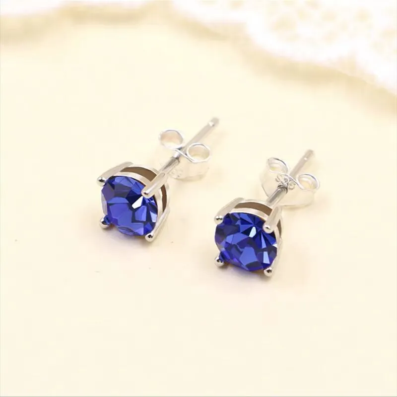 S925 Silver Zircon Earrings