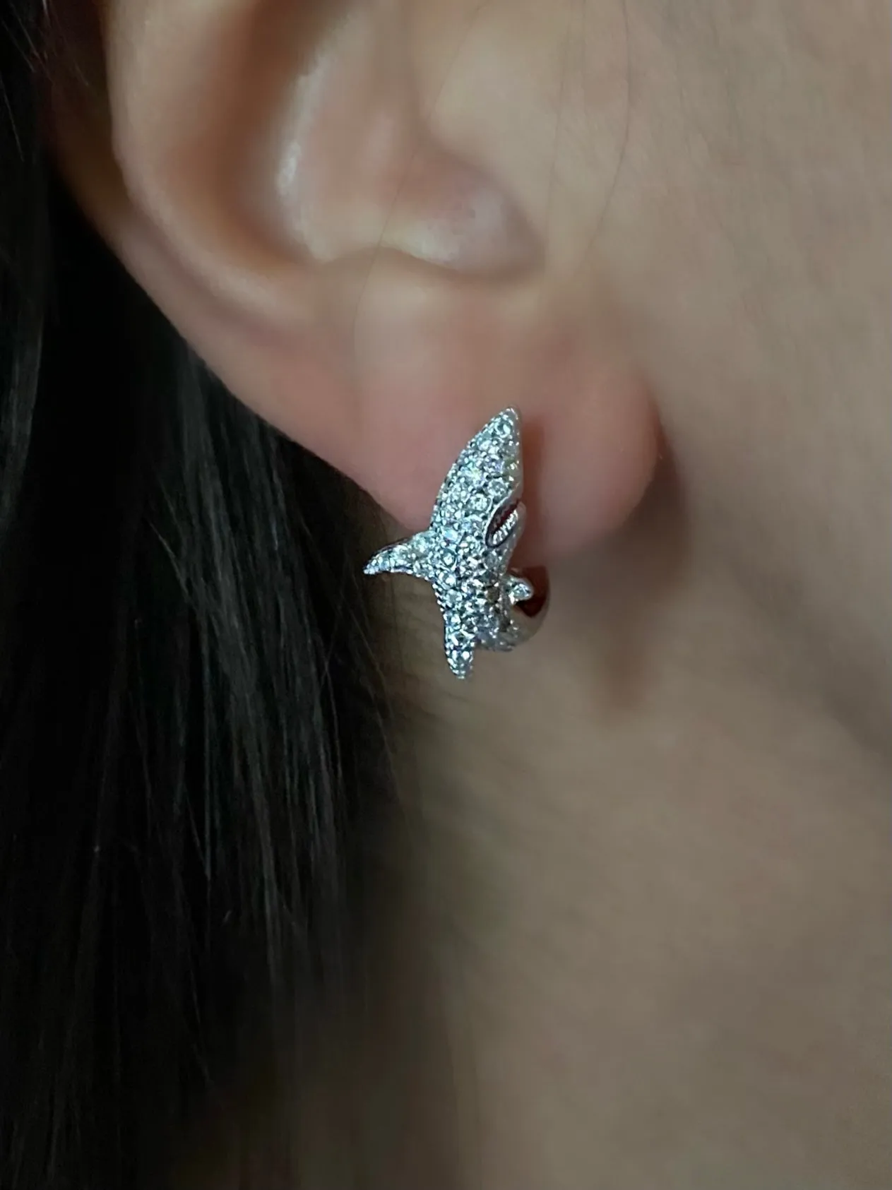 Shark earrings