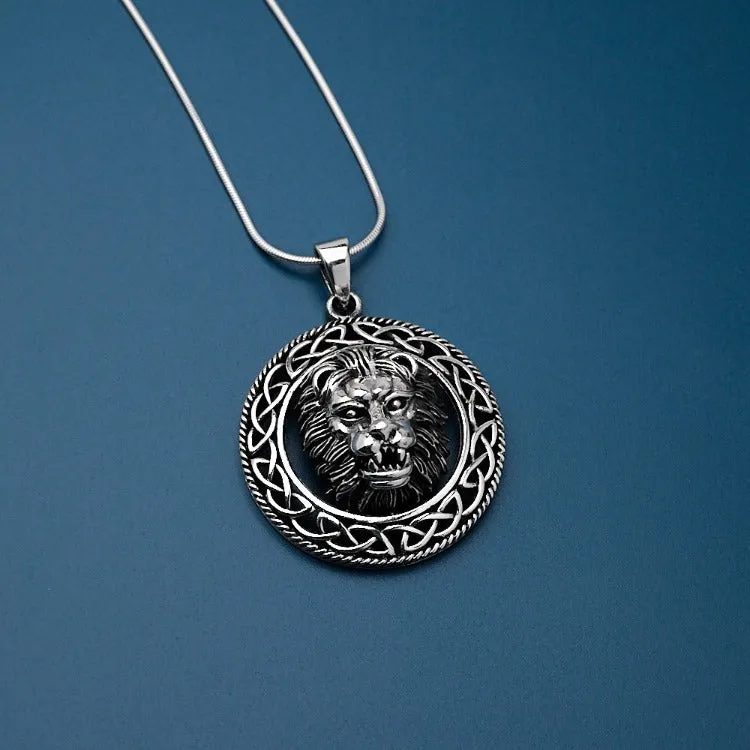 Silver Lion Pendant For Men And Women