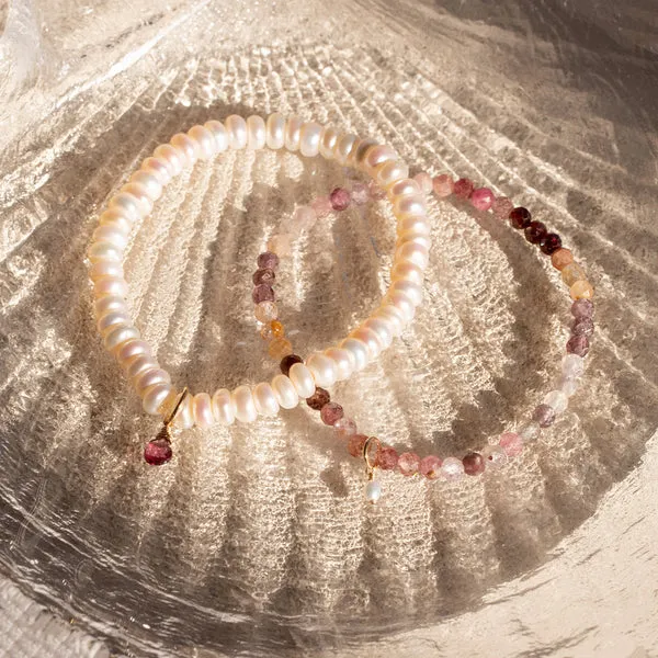 Social Bracelet | Pearl & Tourmaline