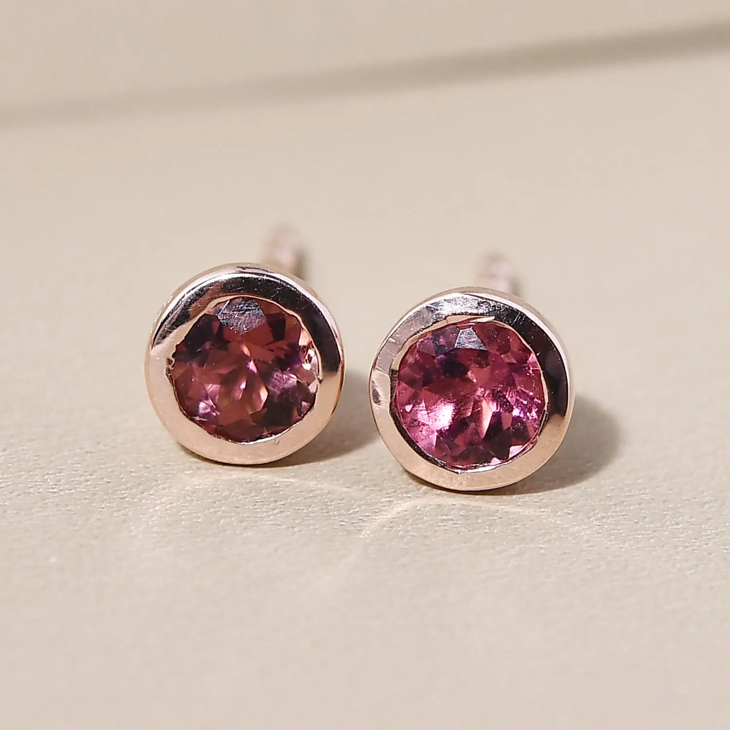 Solitaire Birthstone Stud Earrings