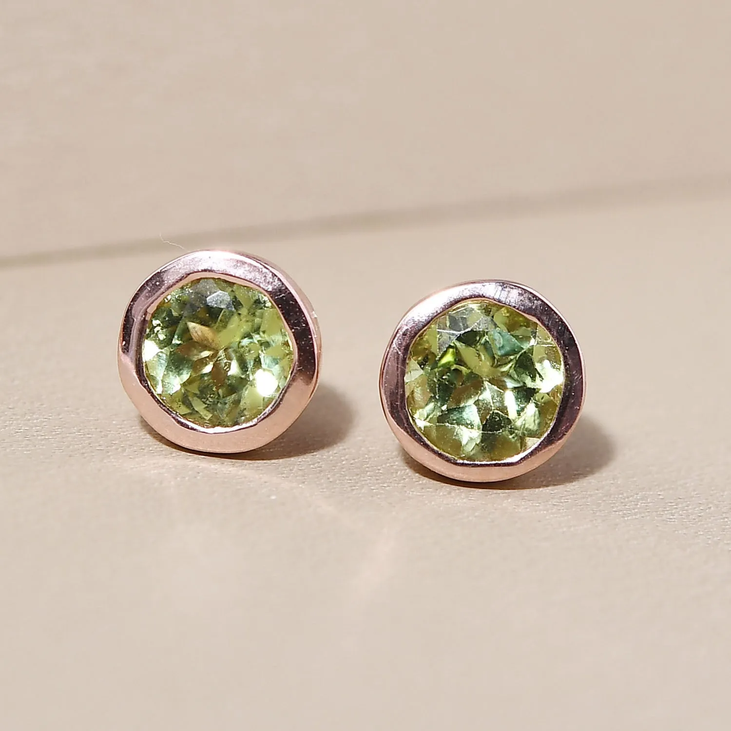 Solitaire Birthstone Stud Earrings